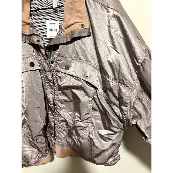 NWT Free People Movement Opal Workout Windbreaker Jacket Pink/Purple Large - Picture 10 of 15